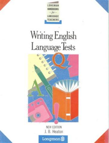 Cover for Writing English language tests