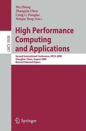 Cover for High Performance Computing and Applications