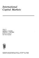 Cover for International capital markets