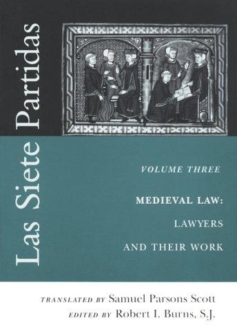 Cover for Las Siete Partidas, vol. 3 (Middle Ages Series)