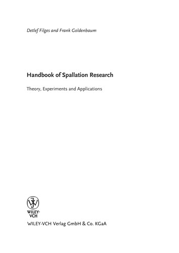 Cover for Handbook of spallation research