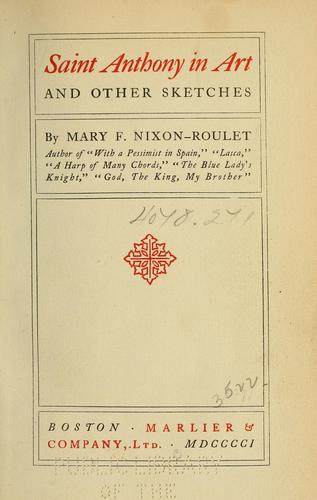 Cover for Saint Anthony in art