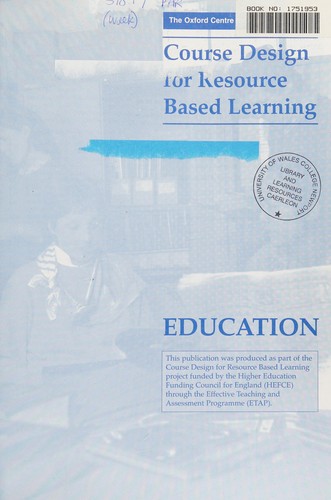 Cover for Course Design for Resource Based Learning in Education (Resource Based Learning Series)