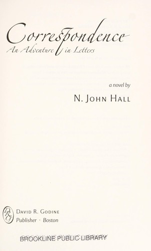 Cover for Correspondence