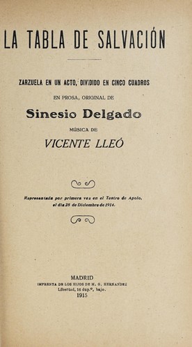 Cover for La tabla de salvación