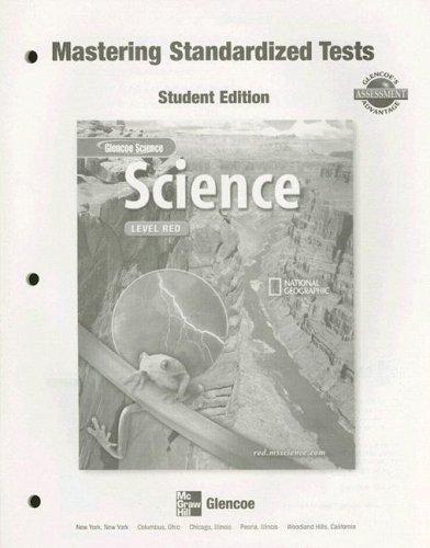 Cover for Science Level Red, Mastering Standardized Tests, SE (Glencoe Science: Level Red)