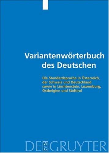 Cover for Variantenworterbuch Des Deutschen