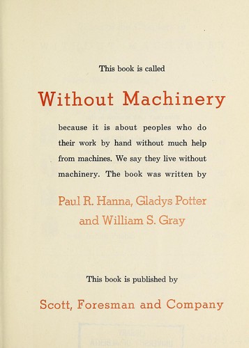Cover for Without machinery