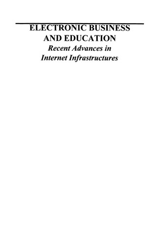 Cover for Electronic Business and Education
