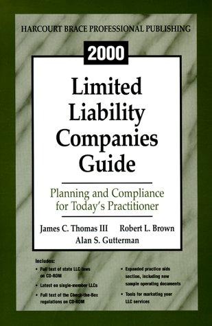 Cover for 2000 Limited Liability Companies Guide