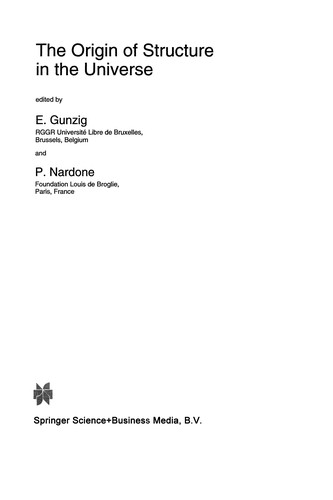 Cover for The Origin of Structure in the Universe