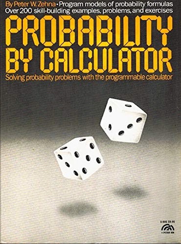 Cover for Probability by calculator