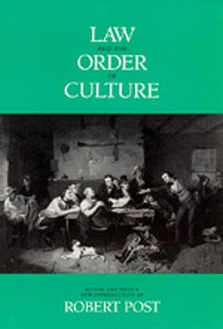 Cover for Law and the order of culture