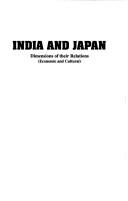 Cover for India and Japan, dimensions of their relations