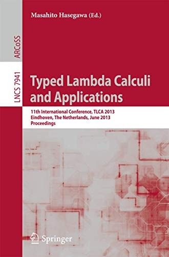 Cover for Typed Lambda Calculi and Applications