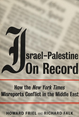 Cover for Israel-Palestine on record
