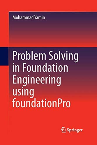 Cover for Problem Solving in Foundation Engineering using foundationPro