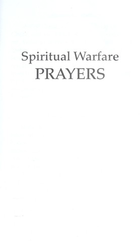 Cover for Spiritual Warefare Prayers