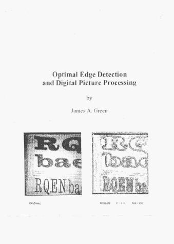 Cover for Optimal Edge Detection and Digital Picture Processing