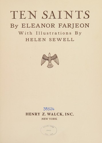 Cover for Ten saints.