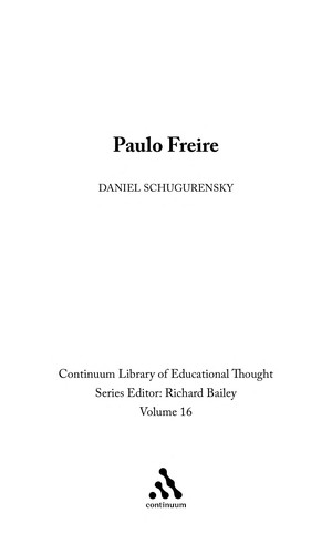 Cover for Paulo Freire