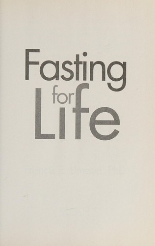 Cover for Fasting for life