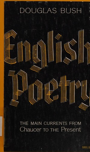 Cover for English poetry