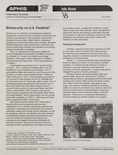 Cover for Biosecurity on U.S. feedlots