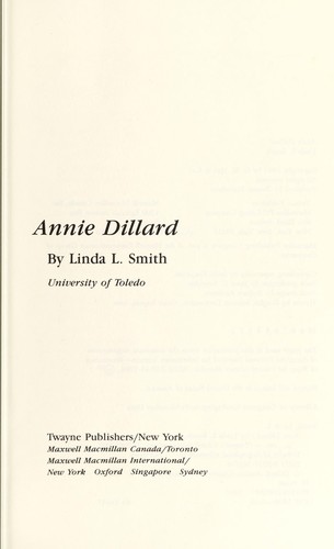 Cover for Anne Dillard