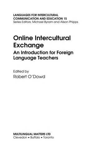 Cover for Online intercultural exchange