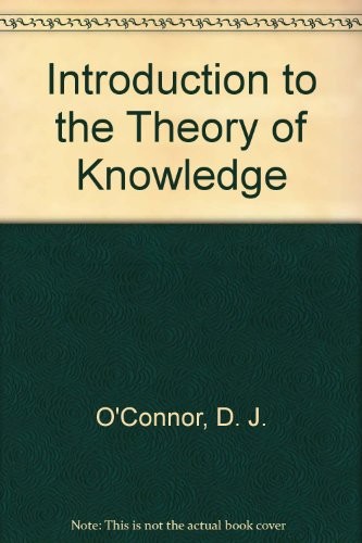 Cover for Introduction to the theory of knowledge