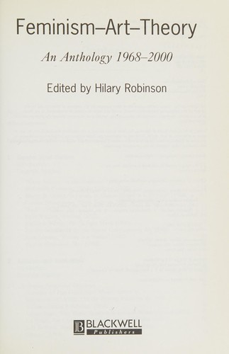 Cover for Feminism-art-theory