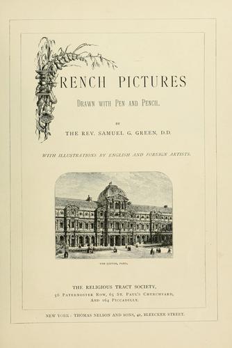 Cover for French pictures drawn with pen and pencil