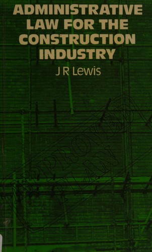 Cover for Administrative law for the construction industry