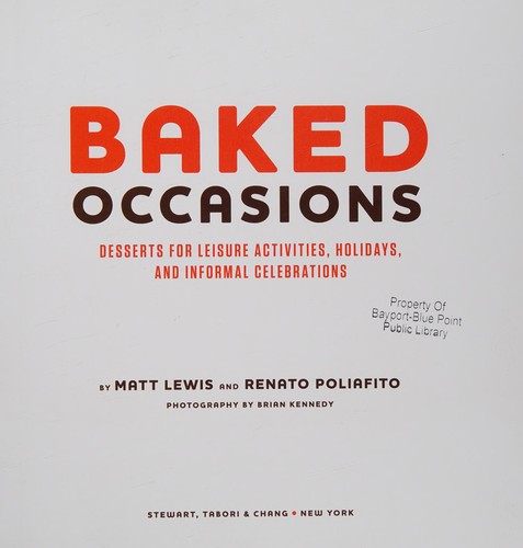 Cover for Baked Occasions