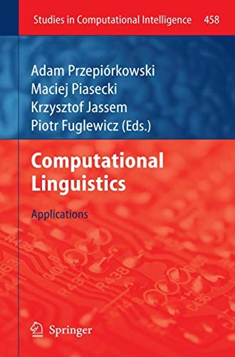 Cover for Computational Linguistics