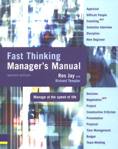 Cover for Fast Thinking Manager's Manual (Fast Thinking)