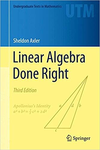 Cover for Linear Algebra Done Right