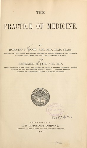 Cover for The practice of medicine