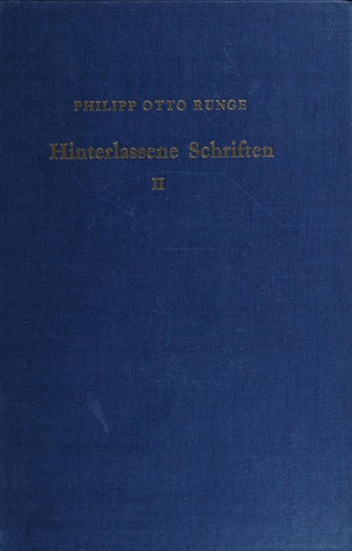 Cover for Hinterlassene Schriften