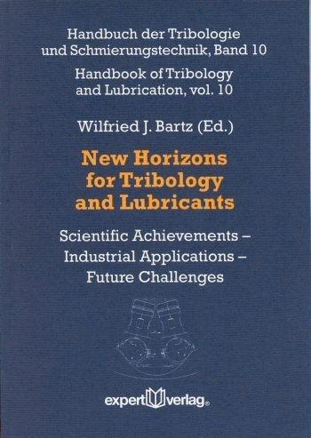 Cover for New Horizons for Tribology and Lubricants