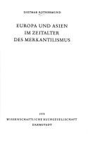 Cover for Europa und Asien im Zeitalter des Merkantilismus