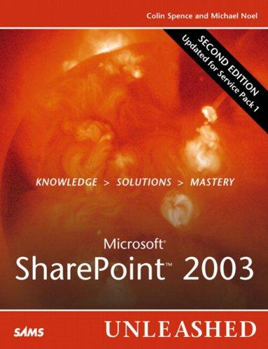 Cover for Microsoft SharePoint 2003 Unleashed (2nd Edition) (Unleashed)