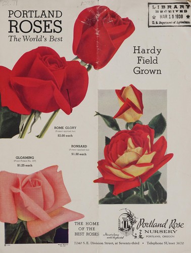 Cover for Portland roses, the world's best