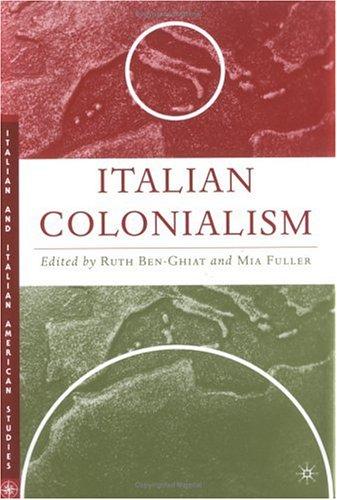 Cover for Italian colonialism
