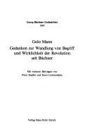 Cover for Gedanken zur Wandlung von Begriff und Wirklichkeit der Revolution seit Büchner