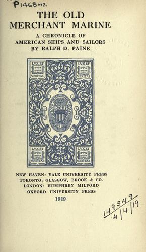 Cover for The old merchant marine