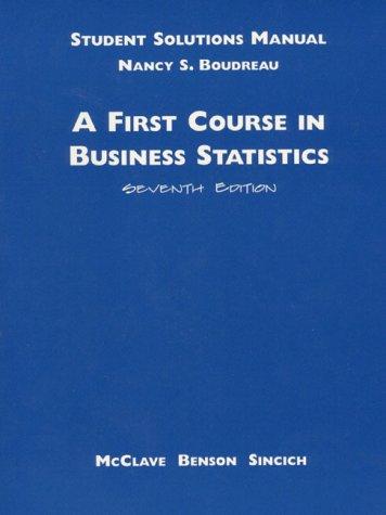 Cover for A First Course in Business Statistics