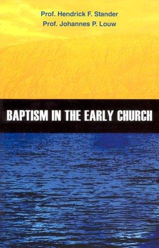 Cover for Baptism in the Early Church