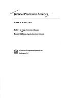 Cover for Judicial process in America